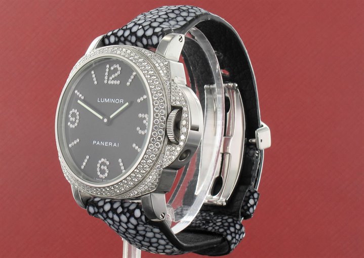 Watch Guru Panerai Luminor Base With Diamonds