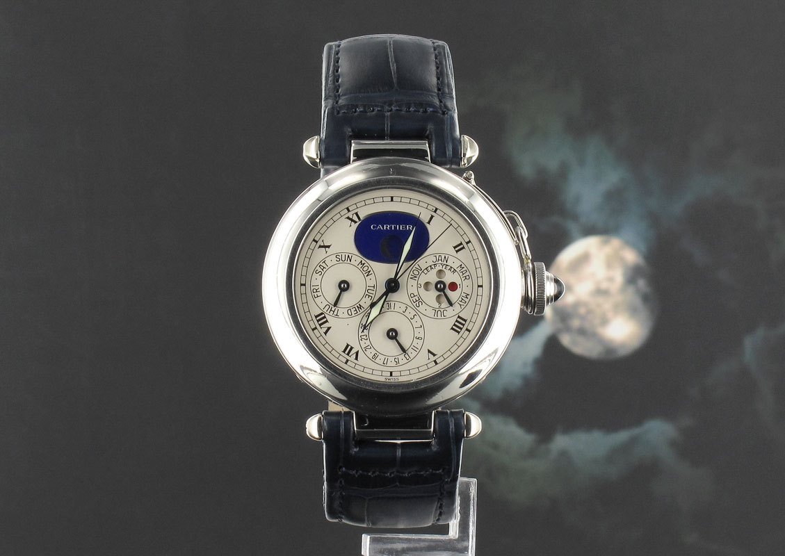 Watch Guru Cartier Pasha Perpetual Calendar Leap Year Moon