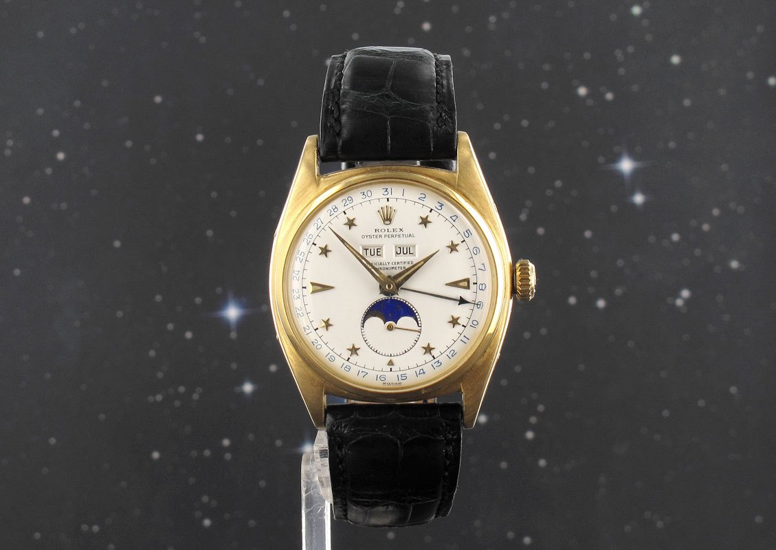 Watch Guru Rolex Moon Phase Star Dial