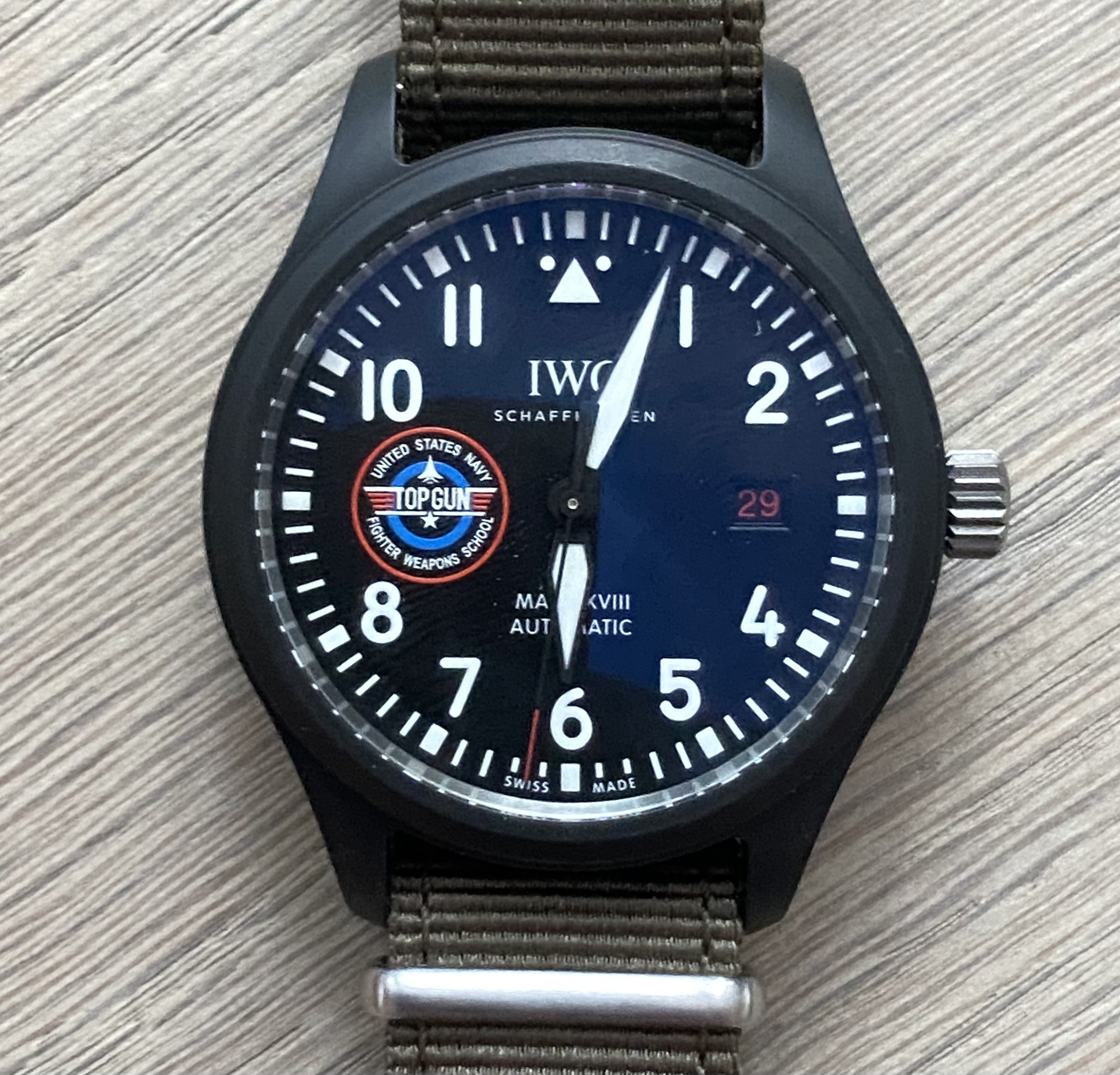 Iwc top cheap gun mark xviii